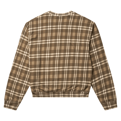 Crewneck - Brown plaid