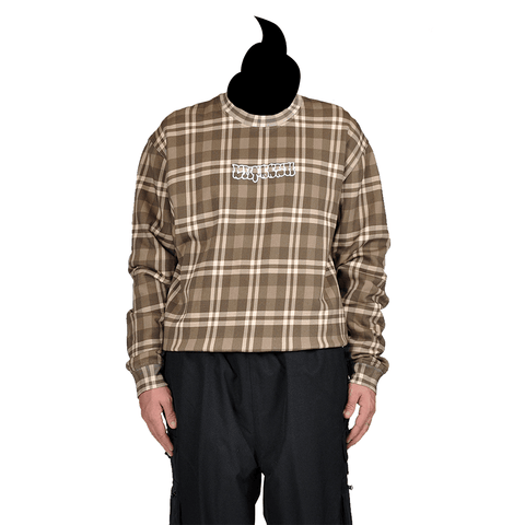 Crewneck - Brown plaid