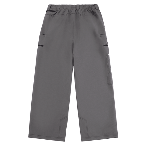 Deconstructed pantaloni pants - Dark grey / Print