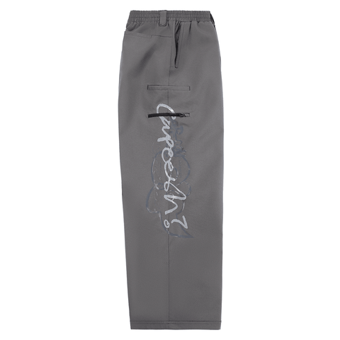 Deconstructed pantaloni pants - Dark grey / Print