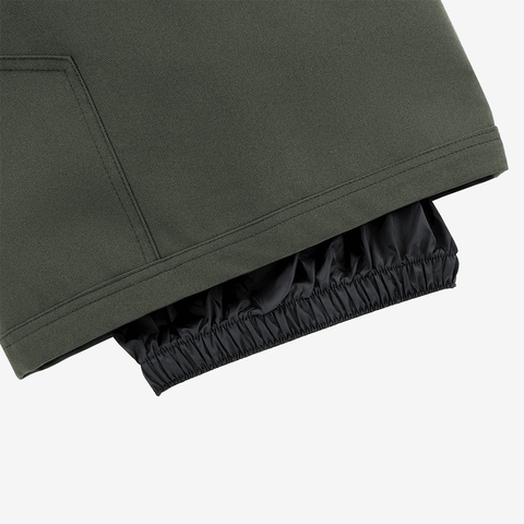 Deconstructed pantaloni pants - Dark olive / Print