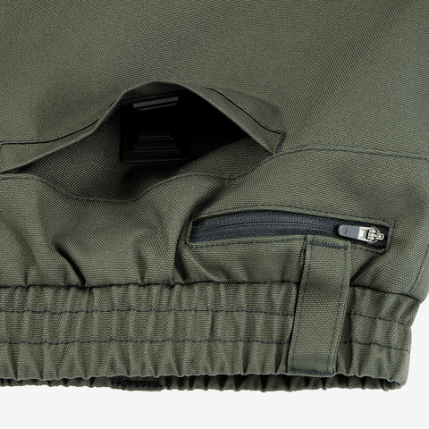 Deconstructed pantaloni pants - Dark olive / Print
