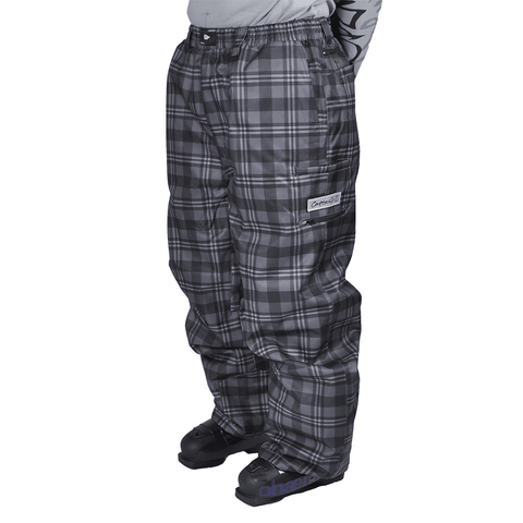 Deconstructed pantaloni pants - Grey plaid