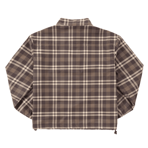 Deconstructed revamp jacket - Brown plaid