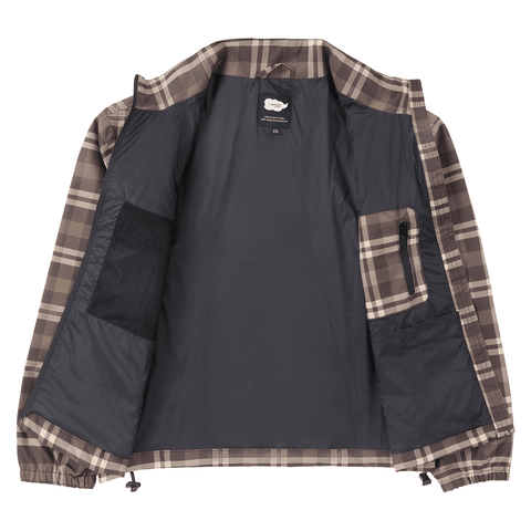 Deconstructed revamp jacket - Brown plaid