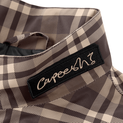 Deconstructed revamp jacket - Brown plaid