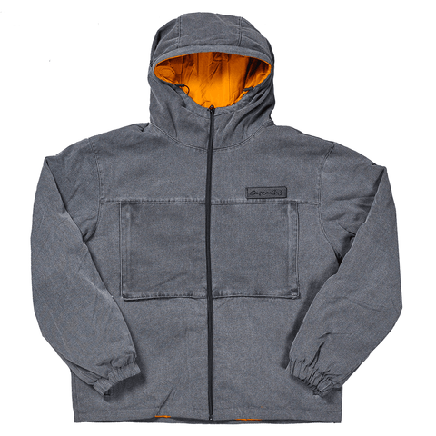 Giacca jacket - #9 Washed grey / Orange