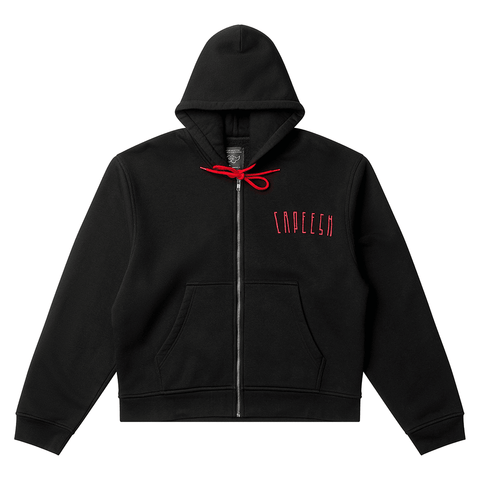 Zip hoodie - Black