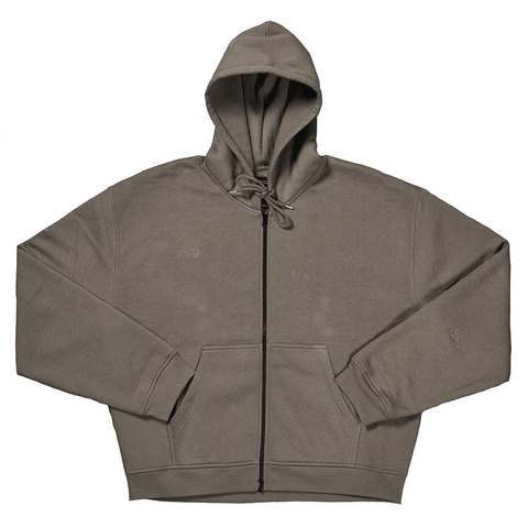 Zip hoodie - #13 Brown