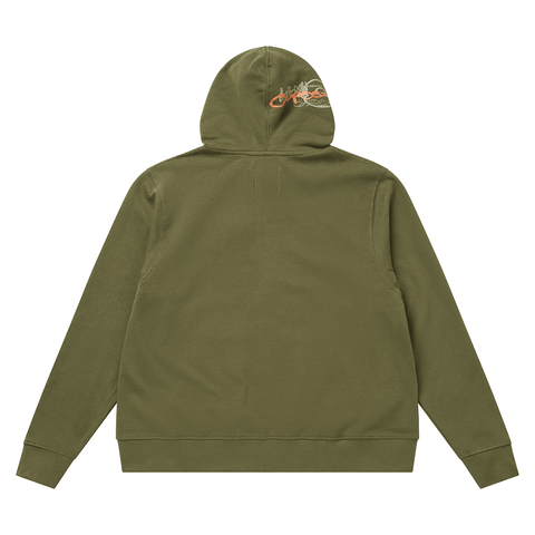 Zip hoodie - Olive
