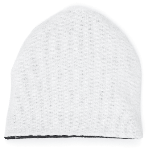 Cobweb reversible skully beanie - Black