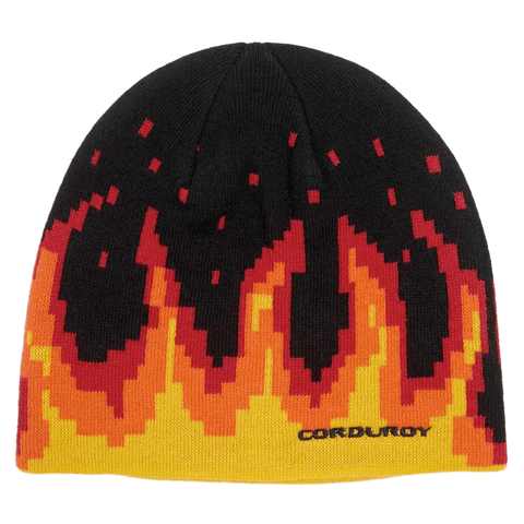 Digi flames beanie - Black