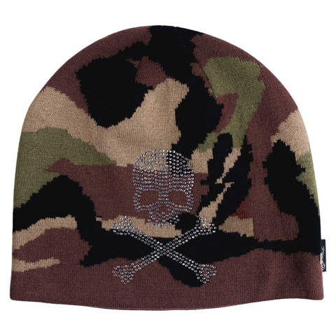 Shine on skully beanie - Camo