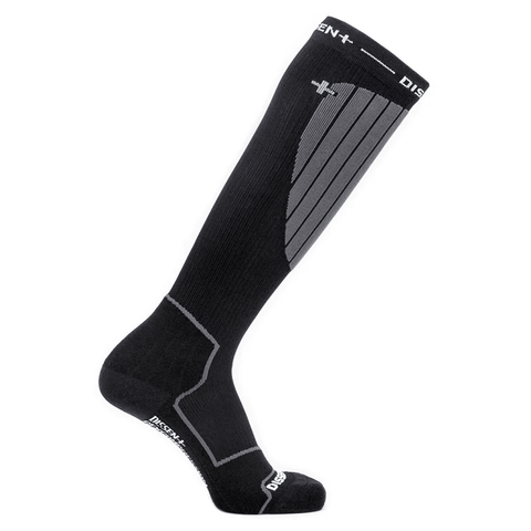 GFX compression Hybrid DLX-wool ski socks - Black