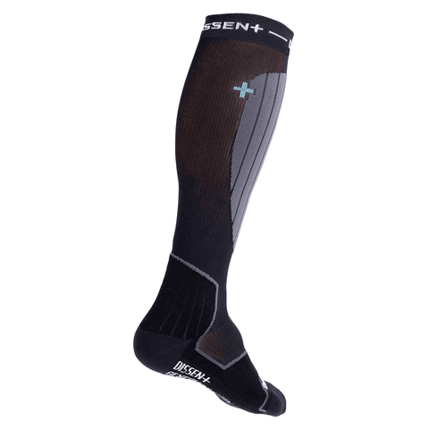 GFX compression Hybrid DLX-wool ski socks - Black