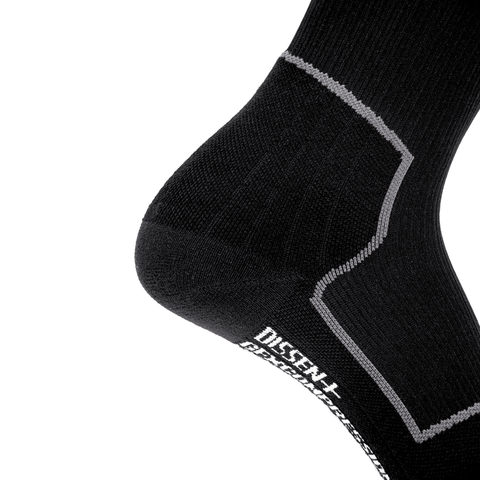 GFX compression Hybrid DLX-wool ski socks - Black