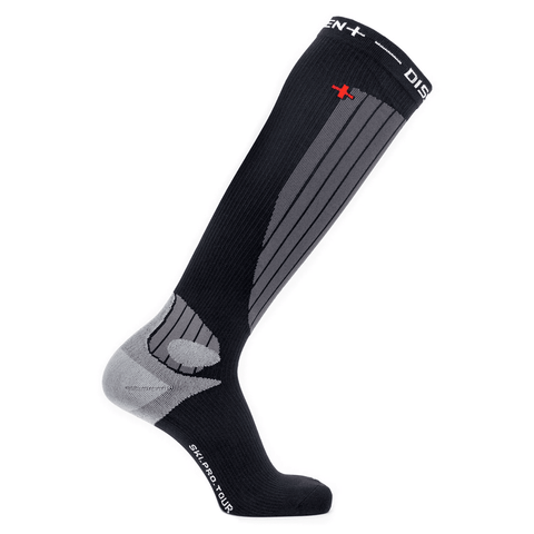 Pro fit compression Nano tour ski socks - Black