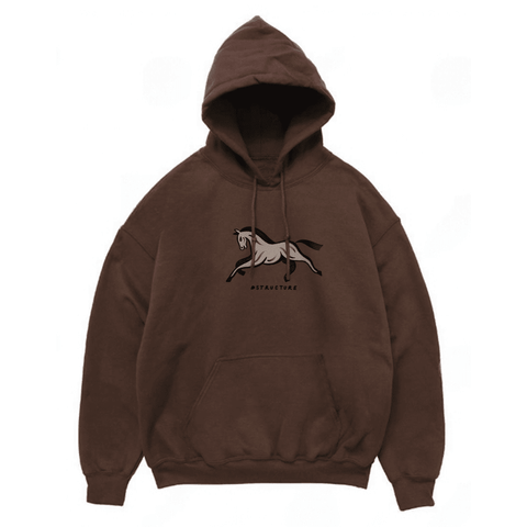 Giddy up! hoodie - Brown