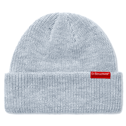 Red label beanie - Cold grey