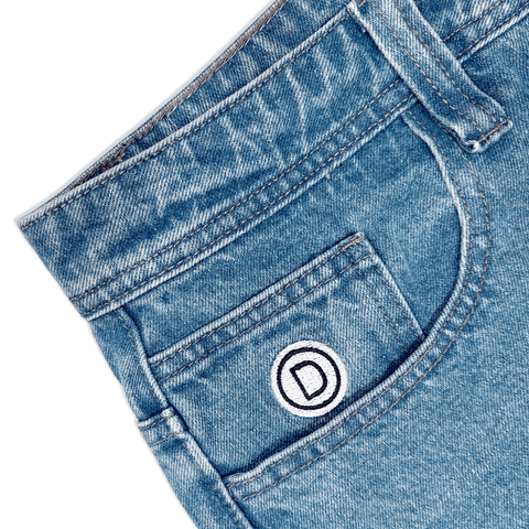 Roomies denim pants - Washed blue