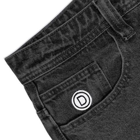 Roomies denim pants - Washed black