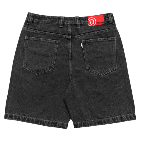 Roomies baggy denim shorts - Washed black