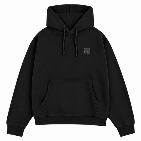 Staple hoodie - Washed black
