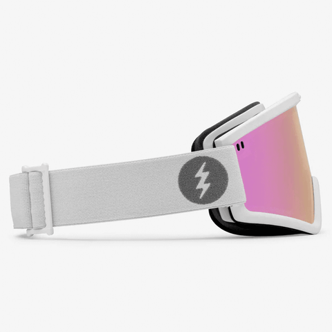 Hex goggle - Matte white / Pink chrome + Yellow