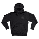x Kong Lil shark embroidered zip hoodie - Black