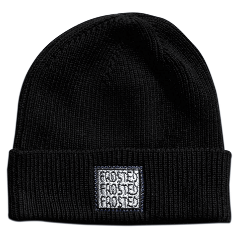 Patched beanie - Black