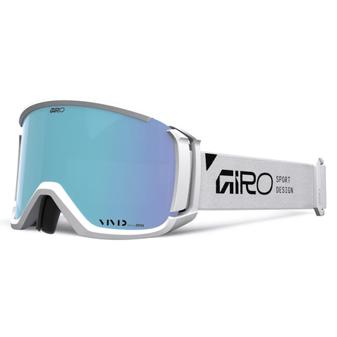 Revolt goggle - White stacked / Vivid Royal + Clear