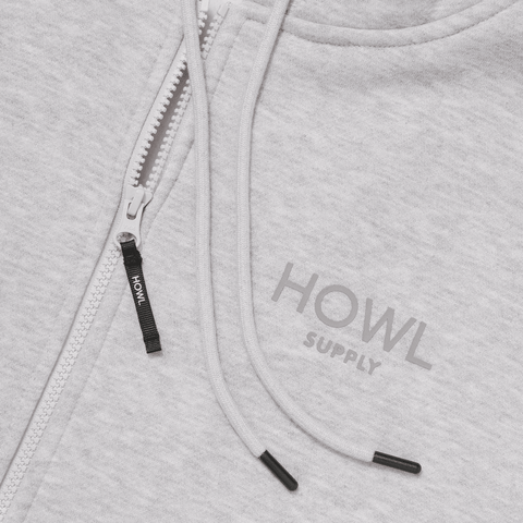 DWR zip hoodie - Heather grey