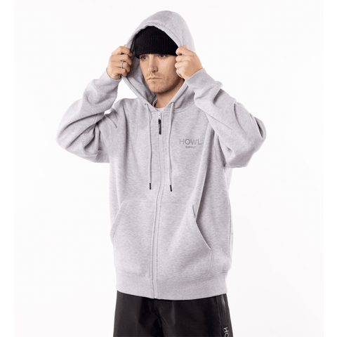 DWR zip hoodie - Heather grey