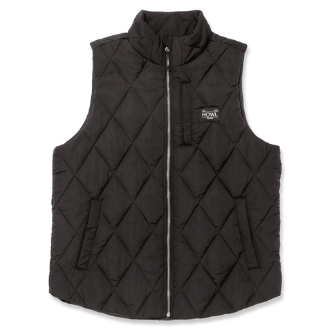 Semi-puffy vest - Black