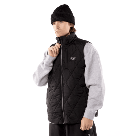 Semi-puffy vest - Black