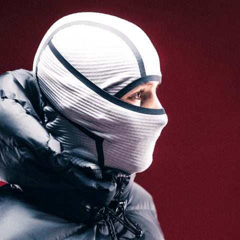 Taped balaclava - Cool grey