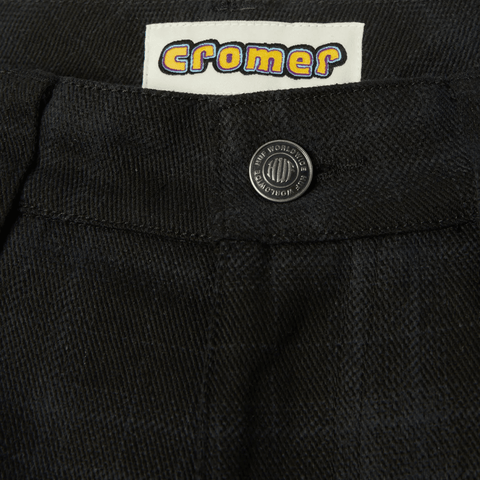 Cromer plaid pants - Black