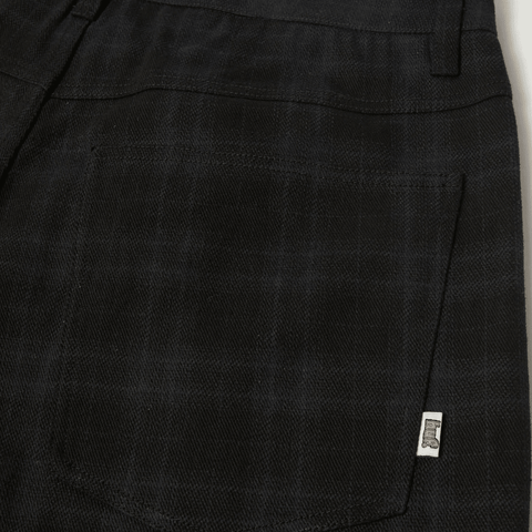 Cromer plaid pants - Black