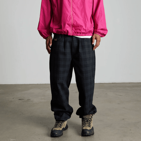 Cromer plaid pants - Black