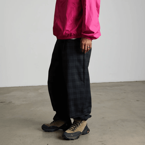 Cromer plaid pants - Black