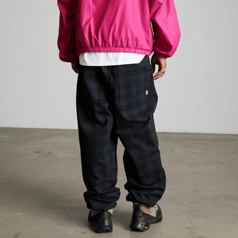 Cromer plaid pants - Black