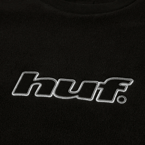 H dot polar fleece crewneck - Black