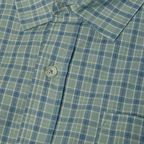 H star plaid shirt - Marine