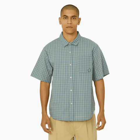 H star plaid shirt - Marine