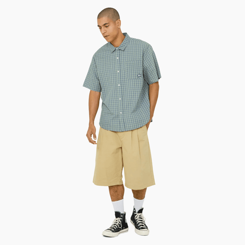 H star plaid shirt - Marine