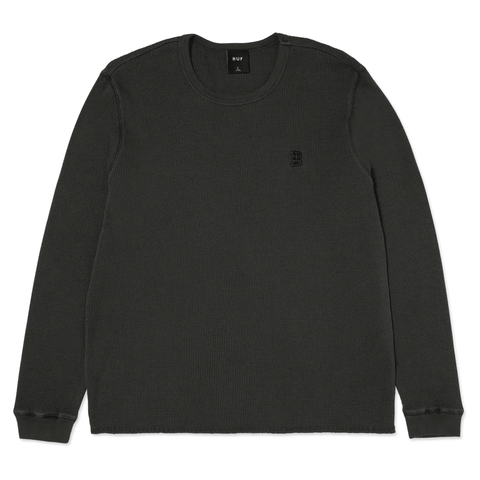 Megablast overdyed thermal long sleeve - Asphalt