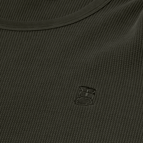 Megablast overdyed thermal long sleeve - Asphalt