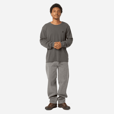 Megablast overdyed thermal long sleeve - Asphalt