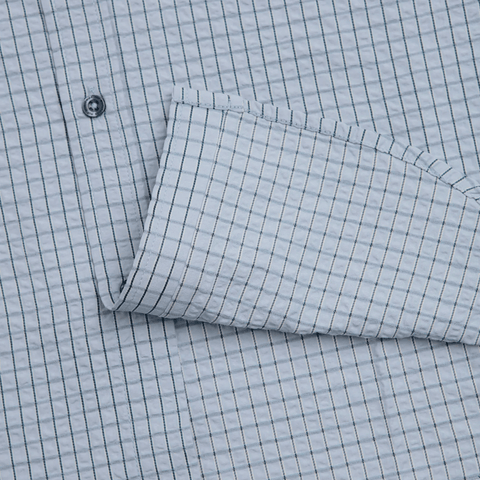 Stuck on you plaid shirt - Ice blue