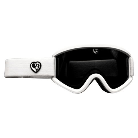 Tyson goggle - White / Black smoke + Yellow